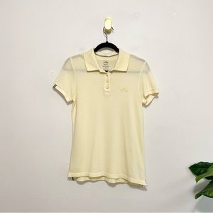 The North Face Light Yellow Short Sleeve Polo Shirt